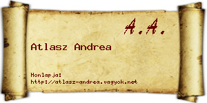 Atlasz Andrea névjegykártya